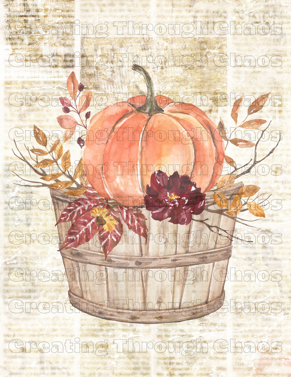 Bushel Of Pumpkins Vintage Printable Creating Through Chaos