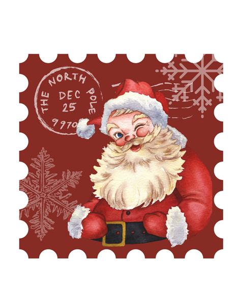 Santa Stamps Printable