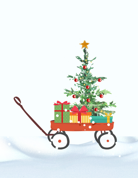 Christmas Tree Wagon Printable